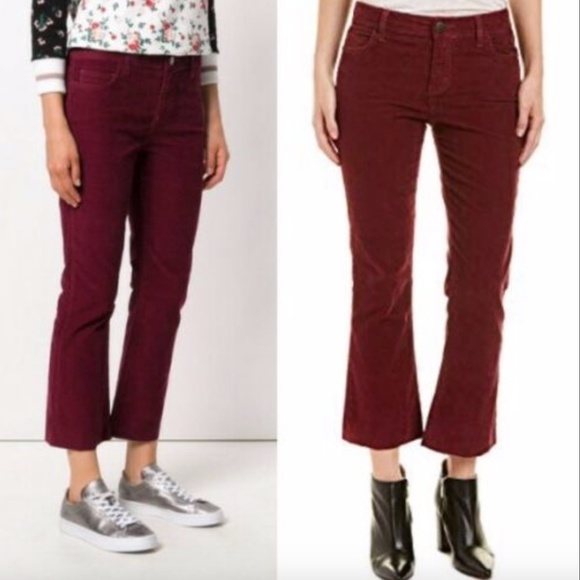 NWT Current/Elliott Kick Corduroy‎ Cropped Pants - Picture 1 of 8